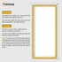 Panoramic Size Glitter Sparkle Gold Photo Frames Wall Art Frame