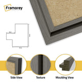 Panorama Style Grey Oslo Photo Frame Panoramic Picture Frames