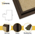 Square Size Walnut Oslo Photo Frames Wall Art Poster Frames