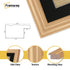 Antique Style Square Oak Picture Frame Wall Art Frame With Black Mount