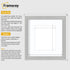 Step Style Square Size Grey Picture Frame With White Mount