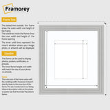 Step Style Square Size Grey Picture Frame With White Mount