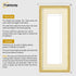 Panoramic Size Glitter Sparkle Gold Photo Frames With Ivory Mount