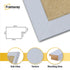 Square Size Light Grey Picture Frame Wall Decor Frames
