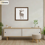 Square Size Walnut Thin Matt Picture Frame Poster Frames