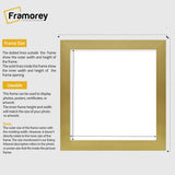 Square Size Gold Picture Frame Wall Decor Frames