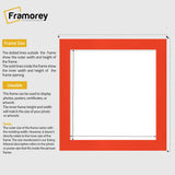 Square Size Red Picture Frame Wall Decor Frames