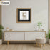Square Size Thin Matt Oak Photo Frames with Black Mount