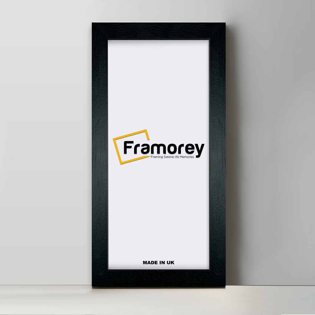 Thin Panoramic Solid Wood Black Pictures Frames