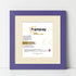 Square Size Purple Picture Frame With Ivory Mount