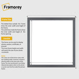 Square Size Dark Grey Thin Matt Picture Frame Poster Frames