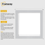 Square Photo Frame Silver Picture Frame Wall Art Home Decor