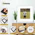 Square Size Thin Matt White Photo Frames With White Mount