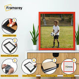 Square Size Thin Matt Red Picture Frame Poster Frames