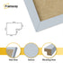 Square Size Light Grey Thin Matt Picture Frame Poster Frames