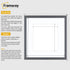 Square Size Thin Matt Dark Grey Picture Frames With White Mount