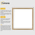 Square Size Thin Matt Oak Picture Frame Poster Frames