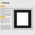 Square Size Silver Picture Frame With Black Mount