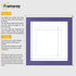 Square Size Purple Picture Frame With White Mount