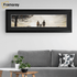 Panoramic Matt Black Picture Frame With Black Mount Wall Décor Frame