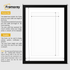 Thin Matt Light Grey Picture Frames with White Mount