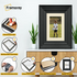 Black Wooden Picture Frames With Ivory Mount