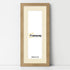 Flat Panoramic Oak Photo Frame Wall Art Poster Frame With Ivory Mount
