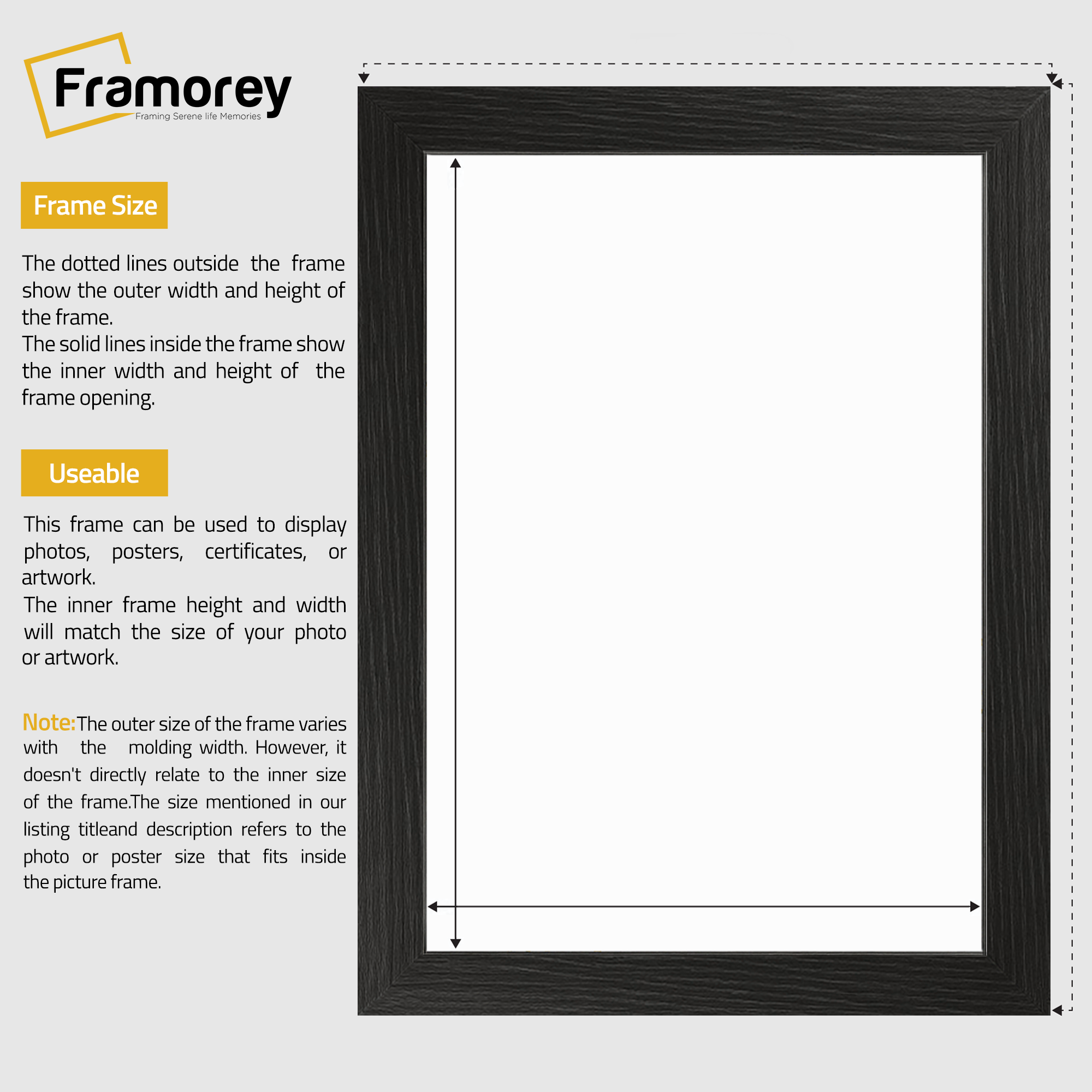 Blue Picture Frame, Wall Decor Frames