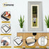 Panoramic Size White Wooden Picture Frame Big Step Style with Ivory Mount