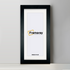 Thin Panoramic Solid Wood Black Pictures Frames With White Mount