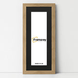 Flat Panoramic Oak Picture Photo Frame Wall Art Poster Frame With Black Mount