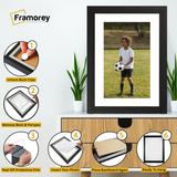 Dark Oak Picture Frame With White Mount