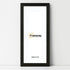 Flat Panoramic Black Picture Photo Frame With White Mount