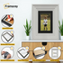 White Wooden Picture Frames Big Step Style, With Black Mount