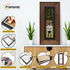 Panoramic Size Walnut Wooden Picture Frame Big Step With Black Mount