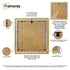 Gold Photo Frame Backside View Poster Frame Highlighting it's Features