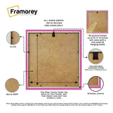 Pink Photo Frame Backside View Poster Frame Highlighting it's Features