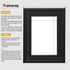 Frame mount with printed size guide lines to help measure and choose the correct frame size with mount for artwork or photos