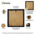 Black Solid Wood Square Picture Frames – Ideal for Posters, Photos & Art