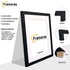 Matt Black Picture Frame With White Mount