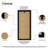 Panoramic Solid Wood Black Poster Frames With Ivory Mount