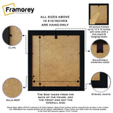 Backside View Of Photo Frame Highlighting some of it's Features