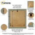 Backside View Of Photo Frame Highlighting some of it's Features