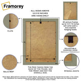 Glitter Photo Frame Backside View Highlighting some of it's Features