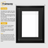 Black Picture Frame Oslo Style Photo Frames With Black Mount Size