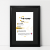 Black Picture Frame Oslo Style Photo Frames With Black Mount