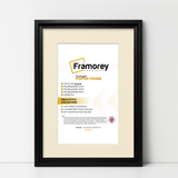 Black Picture Frame Oslo Style Photo Frames With Ivory Mount