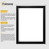 Black Picture Frame Wall Decor Oslo Style Photo Frames Poster Frames Size