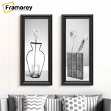 Shabby Chic Effect Panoramic Style Black Photo Frame Picture Frame