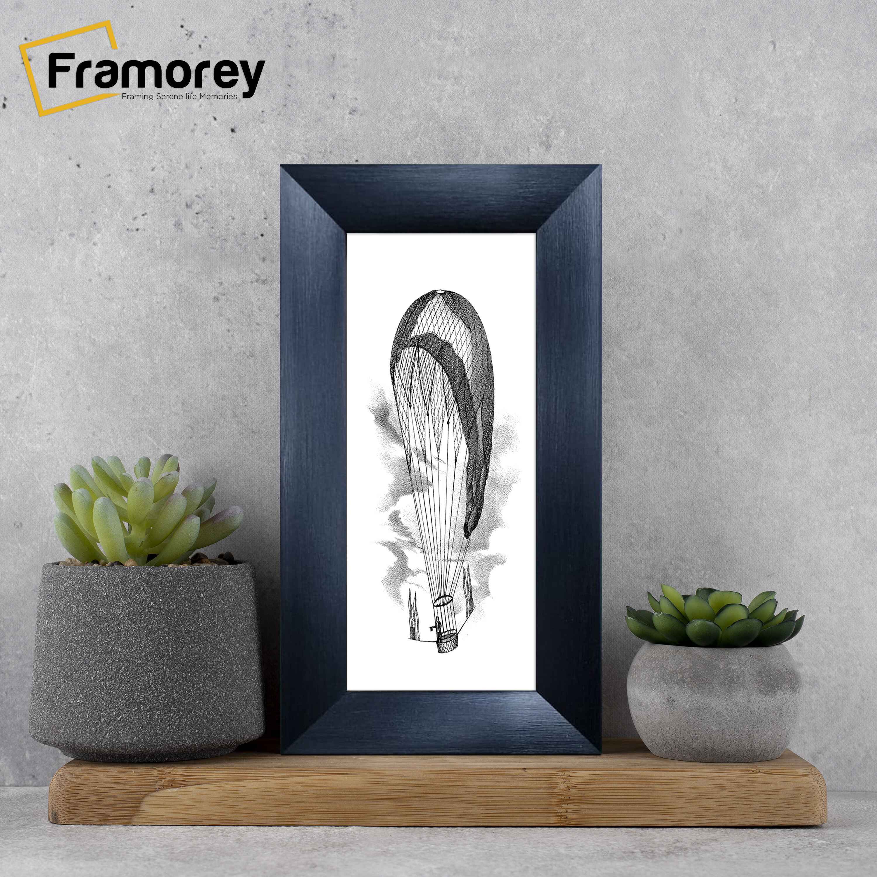 Brushed Black Picture Frames Panoramic Size Poster Frame